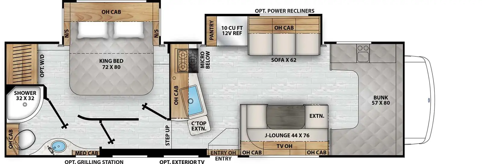 30KB - Ford E-450 Floorplan Image